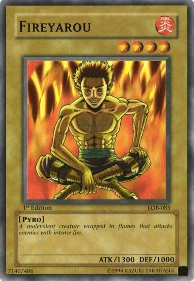 Image for Fireyarou (The Legend of Blue Eyes White Dragon) (LOB-085) - YuGiOh