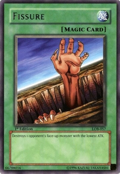 Image for Fissure (The Legend of Blue Eyes White Dragon) (LOB-057) - YuGiOh