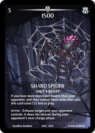 Image for Shard Spider (Full Art) (Argent Saga Promos) (LGS-014) - Argent Saga TCG