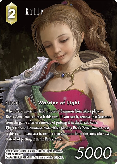 Image for Krile (Full Art) (Opus XII) (12-061L) - Final Fantasy TCG
