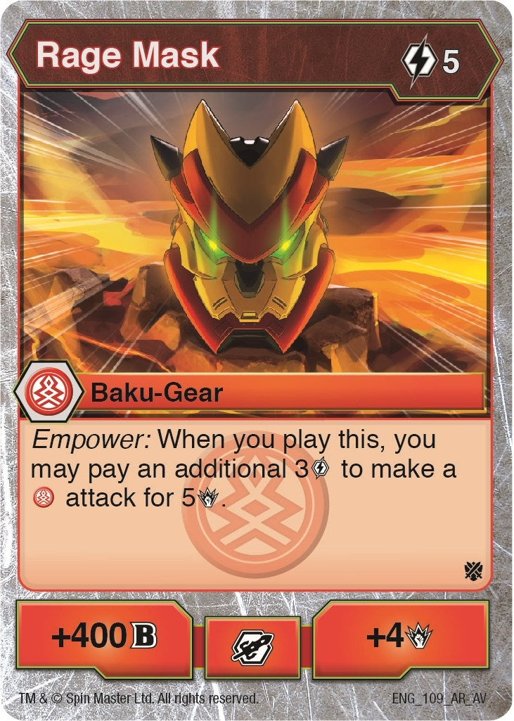Image for Rage Mask (Armored Elite) (109) - Bakugan TCG