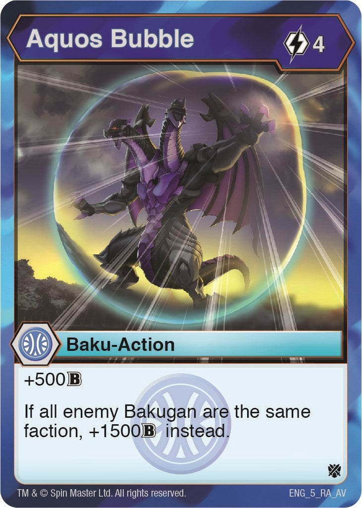 Image for Aquos Bubble (Armored Elite) (5) - Bakugan TCG