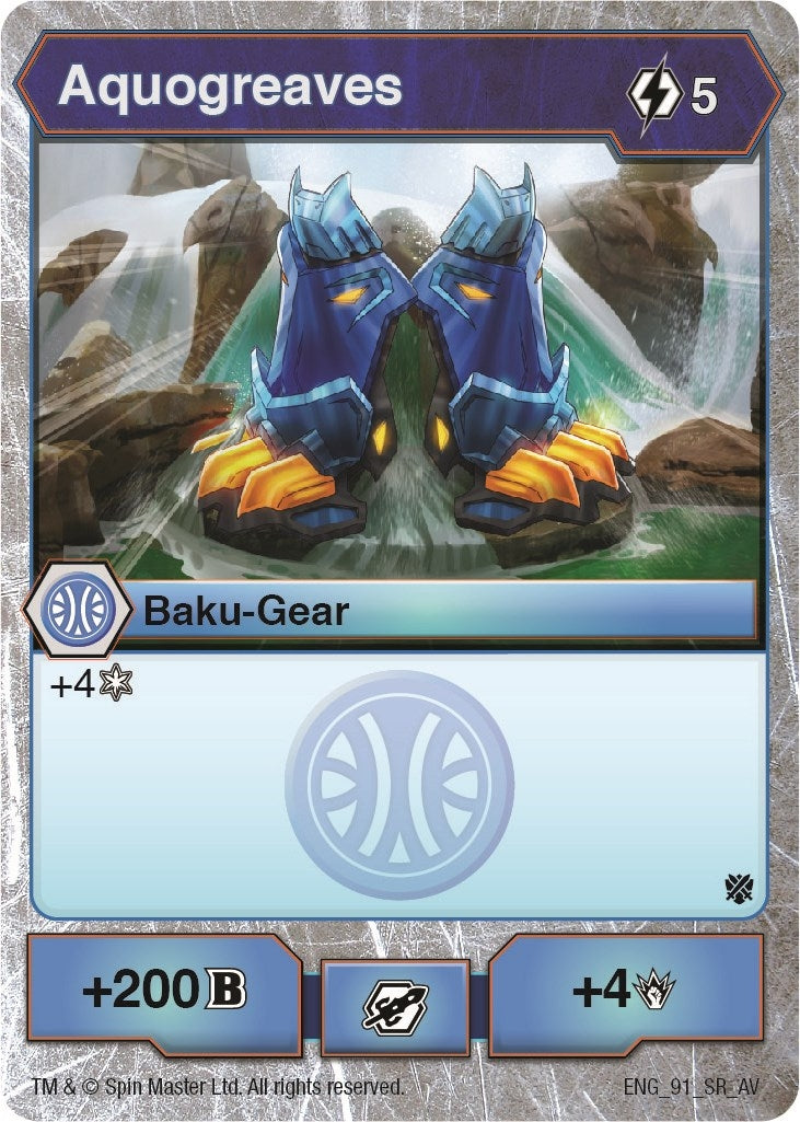 Image for Aquogreaves (Armored Elite) (91) - Bakugan TCG