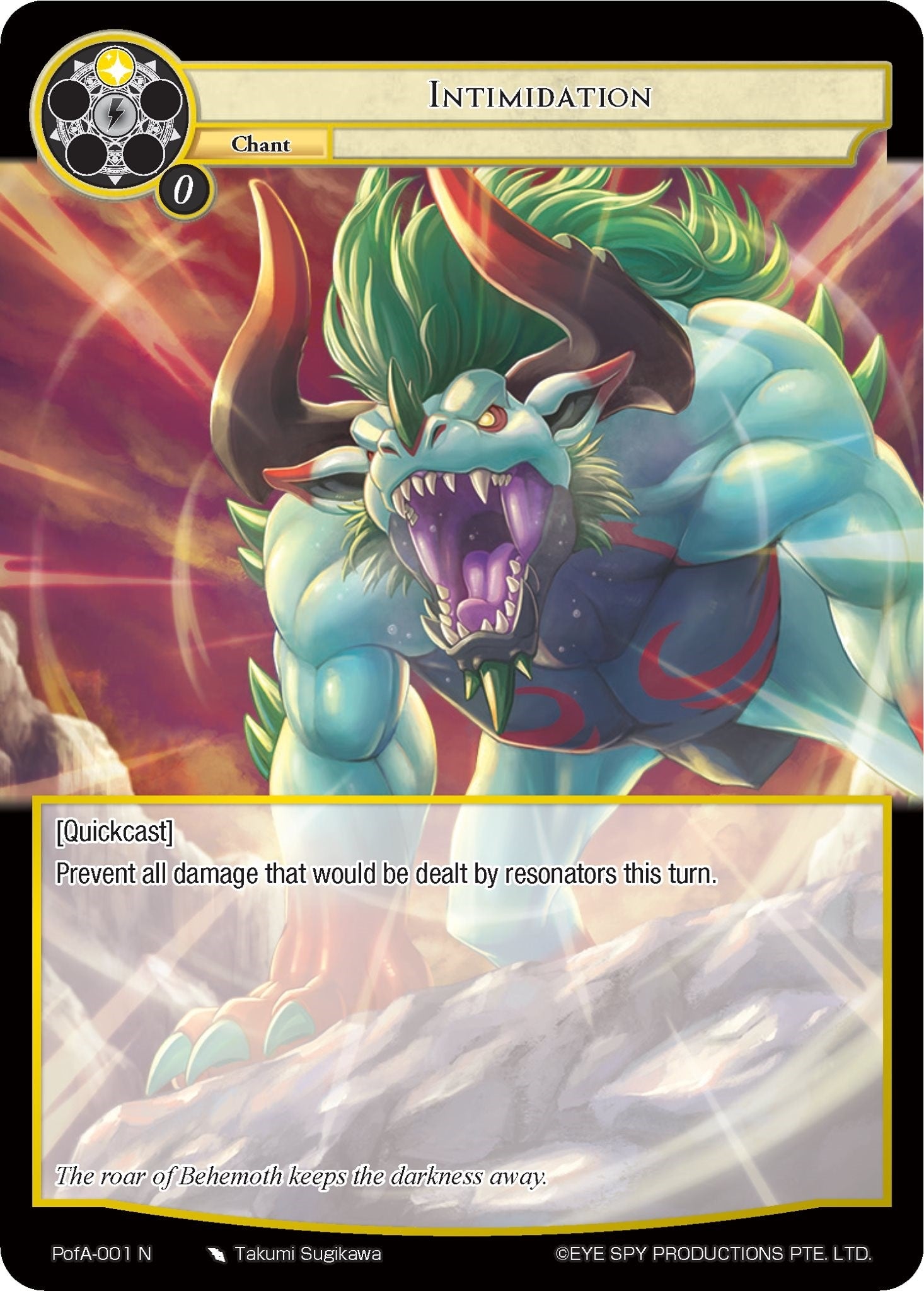 Image for Intimidation (Alice Origin IV: Prologue of Attoractia) (PofA-001) - Force of Will