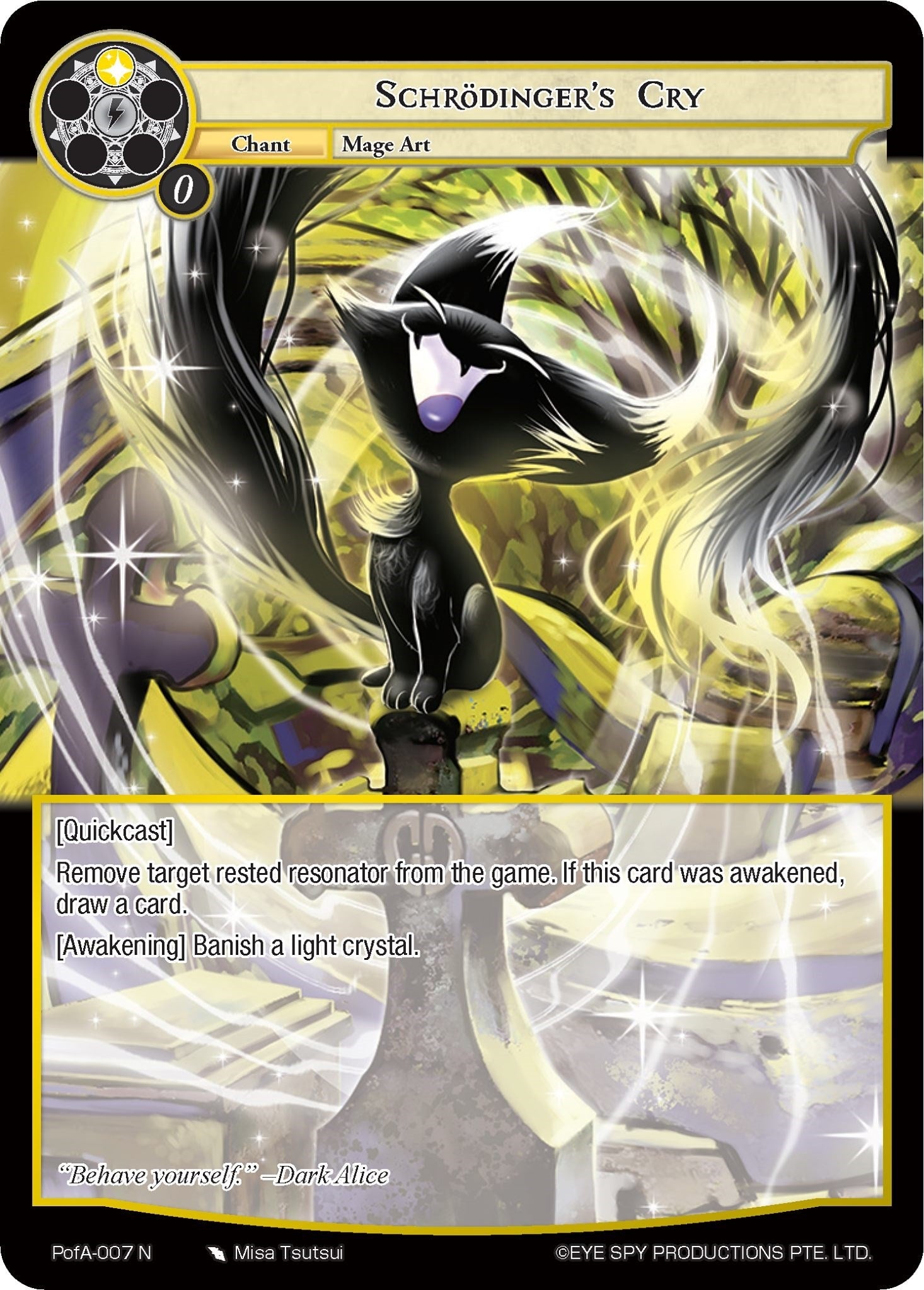 Image for Schrodinger's Cry (Alice Origin IV: Prologue of Attoractia) (PofA-007) - Force of Will