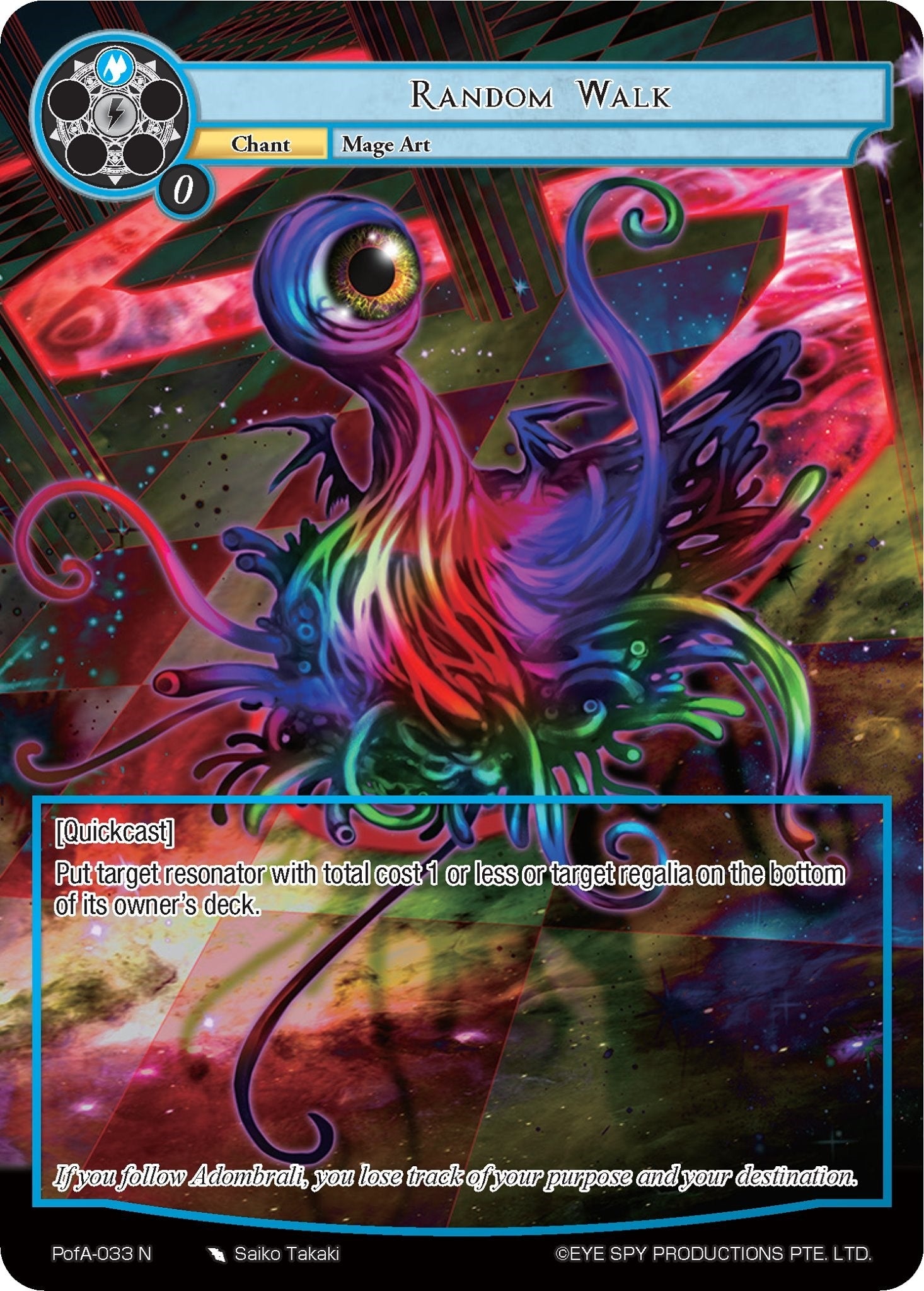 Image for Random Walk (Full Art) (Alice Origin IV: Prologue of Attoractia) (PofA-033) - Force of Will