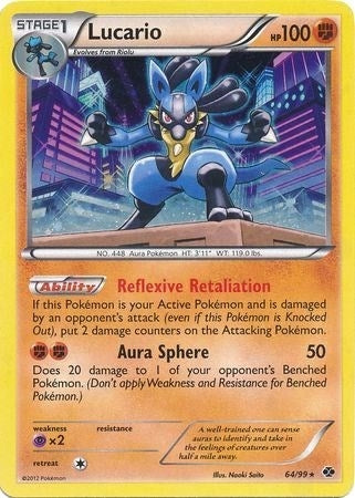 Image for Lucario - 64/99 (Cosmos Holo) (Blister Exclusives) (064/099) - Pokemon
