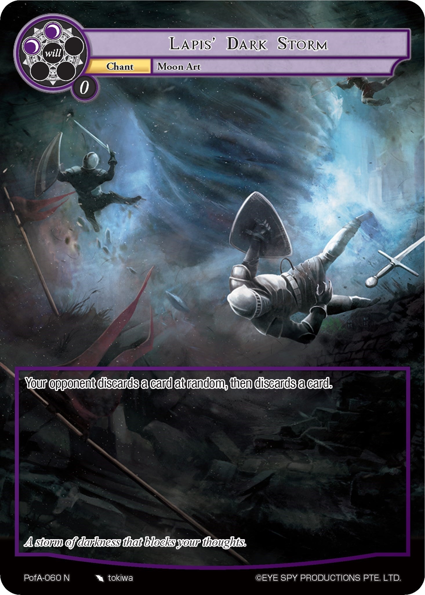 Image for Lapis' Dark Storm (Full Art) (Alice Origin IV: Prologue of Attoractia) (PofA-060) - Force of Will