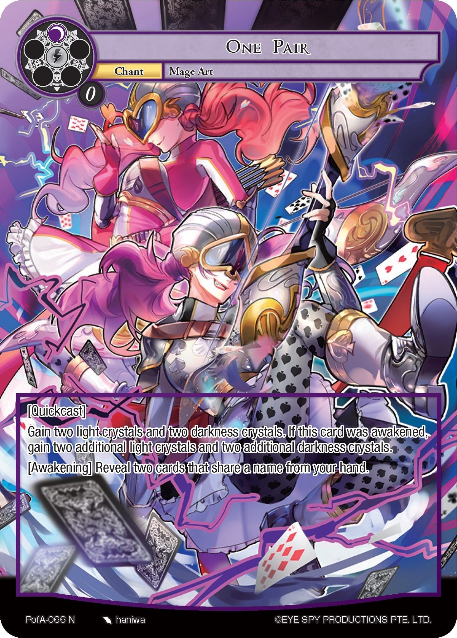 Image for One Pair (Full Art) (Alice Origin IV: Prologue of Attoractia) (PofA-066) - Force of Will