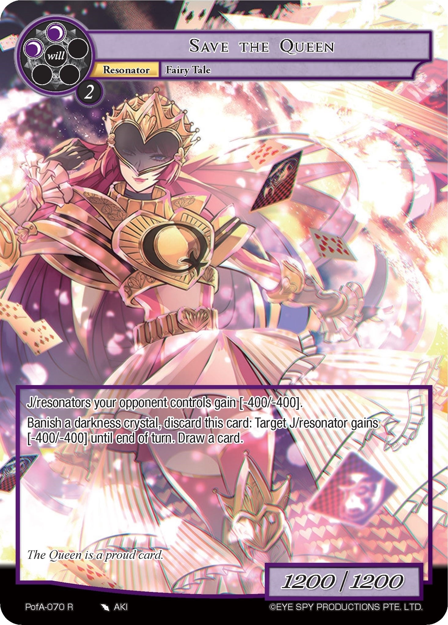 Image for Save the Queen (Full Art) (Alice Origin IV: Prologue of Attoractia) (PofA-070) - Force of Will