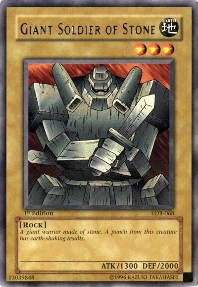 Image for Giant Soldier of Stone (The Legend of Blue Eyes White Dragon) (LOB-068) - YuGiOh