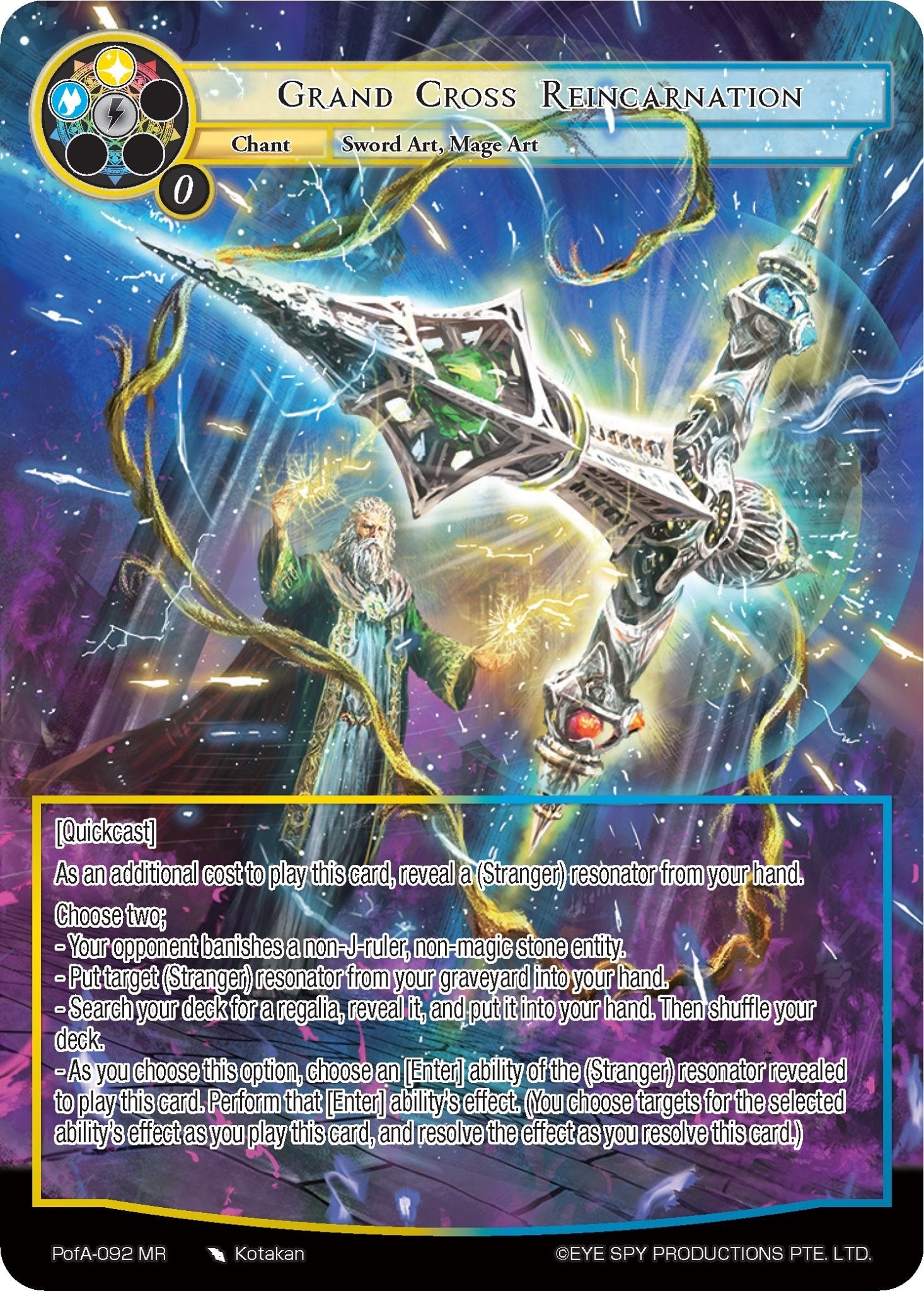 Image for Grand Cross Reincarnation (Full Art) (Alice Origin IV: Prologue of Attoractia) (PofA-092) - Force of Will