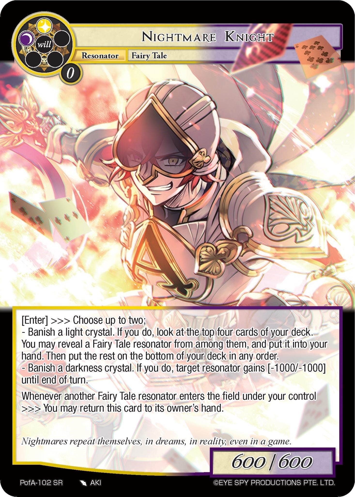 Image for Nightmare Knight (Alice Origin IV: Prologue of Attoractia) (PofA-102) - Force of Will