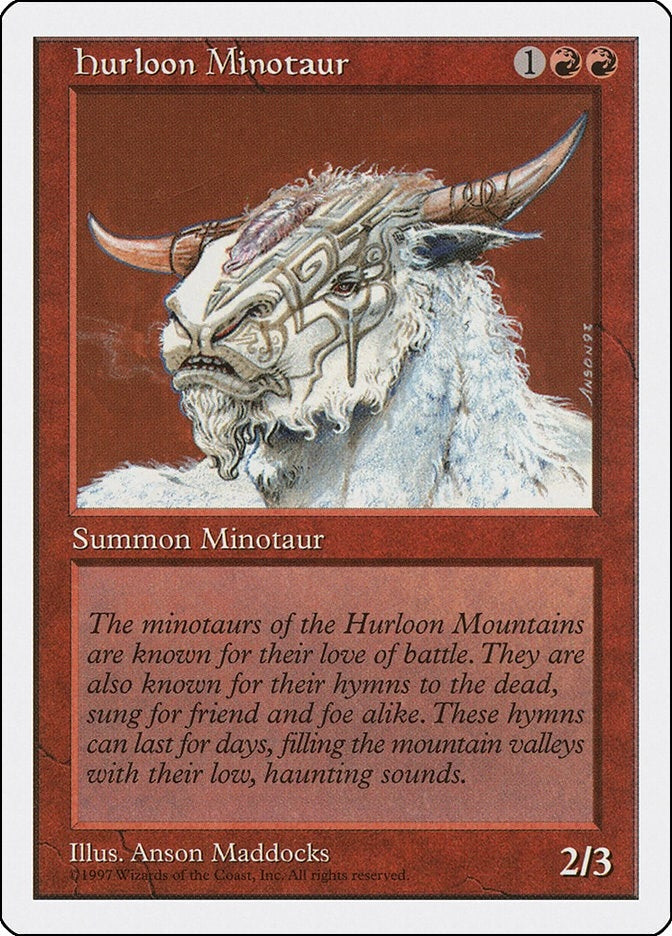 Image for Hurloon Minotaur (Fifth Edition) - Magic: The Gathering