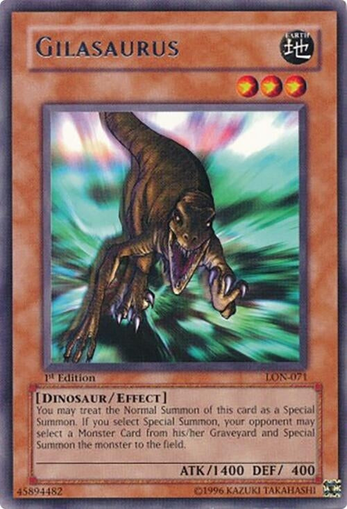 Image for Gilasaurus (Labyrinth of Nightmare) (LON-071) - YuGiOh
