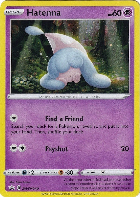 Image for Hatenna - SWSH040 (SWSH: Sword & Shield Promo Cards) (SWSH040) - Pokemon