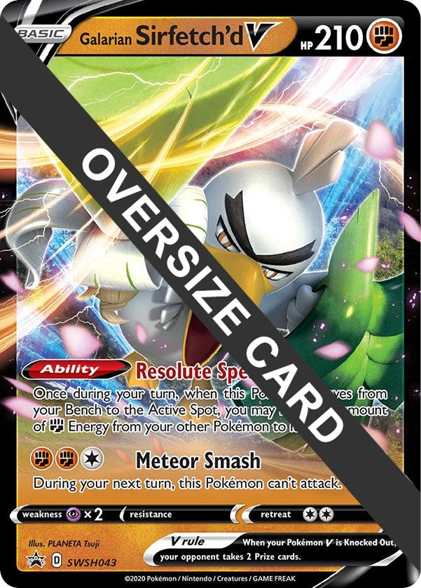 Image for Galarian Sirfetch'd V - SWSH043 (Jumbo Cards) (SWSH043) - Pokemon