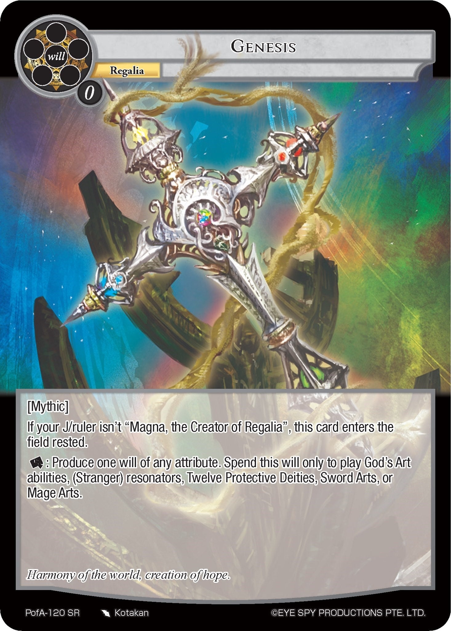 Image for Genesis (Alice Origin IV: Prologue of Attoractia) (PofA-120) - Force of Will