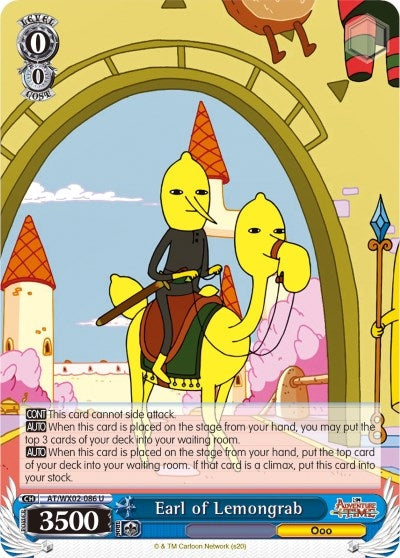 Image for Earl of Lemongrab (Adventure Time) (AT/WX02-086 U) - Weiss Schwarz