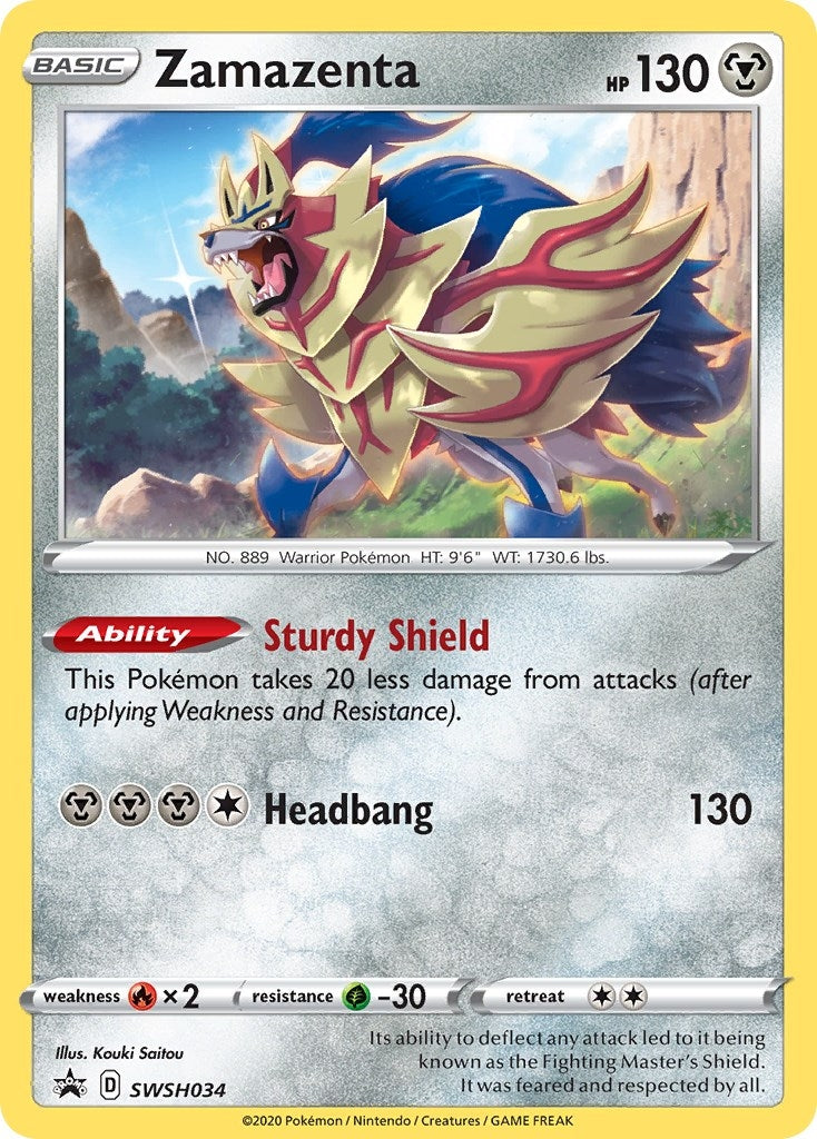 Image for Zamazenta - SWSH034 (SWSH: Sword & Shield Promo Cards) (SWSH034) - Pokemon