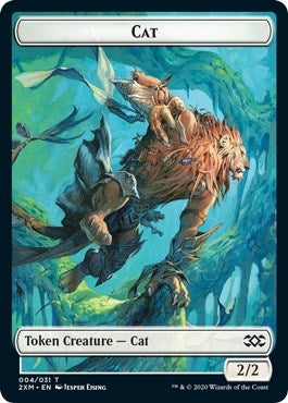 Image for Cat // Myr (024) Double-Sided Token (Double Masters) (4 // 24) - Magic: The Gathering