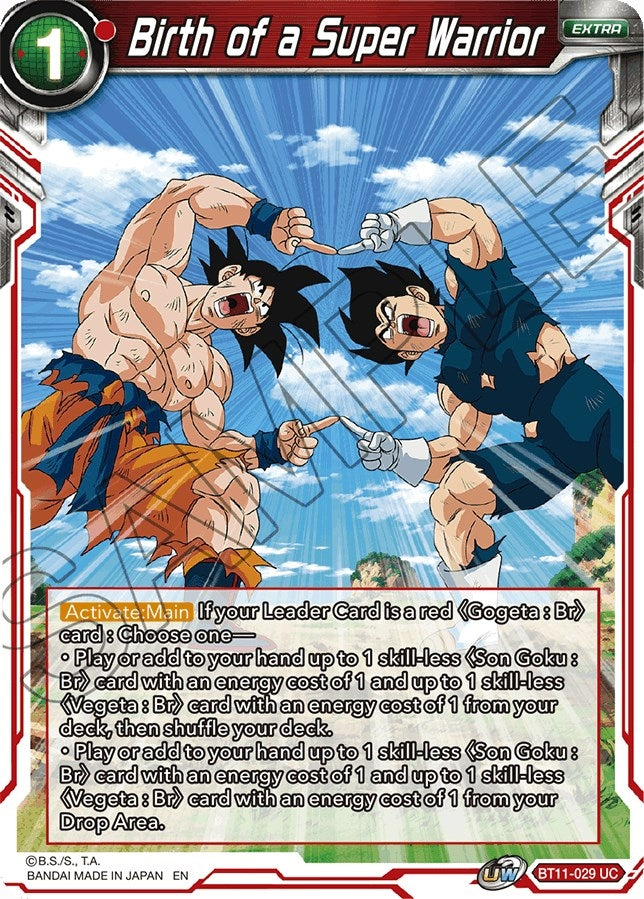 Image for Birth of a Super Warrior (Vermilion Bloodline) (BT11-029) - Dragon Ball Super: Masters