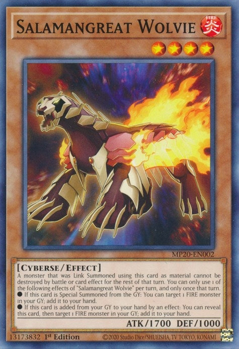 Image for Salamangreat Wolvie (2020 Tin of Lost Memories) (MP20-EN002) - YuGiOh