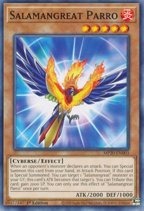 Image for Salamangreat Parro (2020 Tin of Lost Memories) (MP20-EN003) - YuGiOh