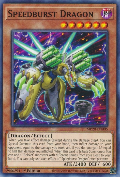 Image for Speedburst Dragon (2020 Tin of Lost Memories) (MP20-EN005) - YuGiOh