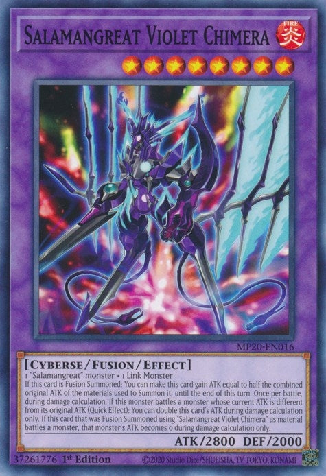 Image for Salamangreat Violet Chimera (2020 Tin of Lost Memories) (MP20-EN016) - YuGiOh