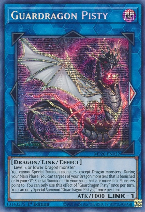 Image for Guardragon Pisty (2020 Tin of Lost Memories) (MP20-EN022) - YuGiOh