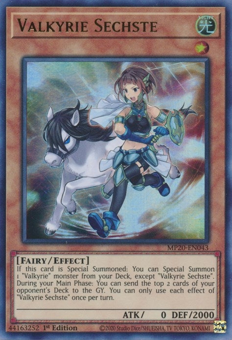 Image for Valkyrie Sechste (2020 Tin of Lost Memories) (MP20-EN043) - YuGiOh