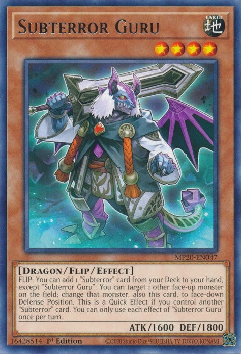 Image for Subterror Guru (2020 Tin of Lost Memories) (MP20-EN047) - YuGiOh