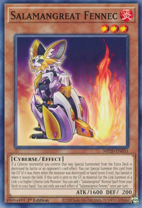 Image for Salamangreat Fennec (2020 Tin of Lost Memories) (MP20-EN051) - YuGiOh