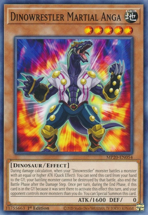 Image for Dinowrestler Martial Anga (2020 Tin of Lost Memories) (MP20-EN054) - YuGiOh