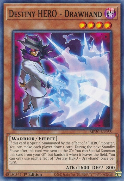 Image for Destiny HERO - Drawhand (2020 Tin of Lost Memories) (MP20-EN055) - YuGiOh