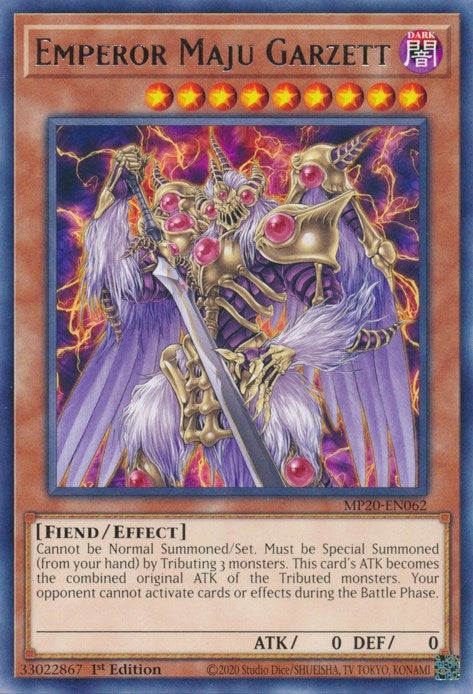 Image for Emperor Maju Garzett (2020 Tin of Lost Memories) (MP20-EN062) - YuGiOh