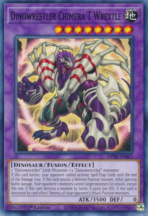 Image for Dinowrestler Chimera T Wrextle (2020 Tin of Lost Memories) (MP20-EN063) - YuGiOh
