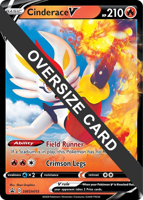 Image for Cinderace V - SWSH015 (Jumbo Cards) (SWSH015) - Pokemon