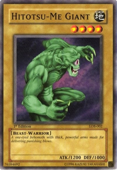 Image for Hitotsu-Me Giant (The Legend of Blue Eyes White Dragon) (LOB-002) - YuGiOh