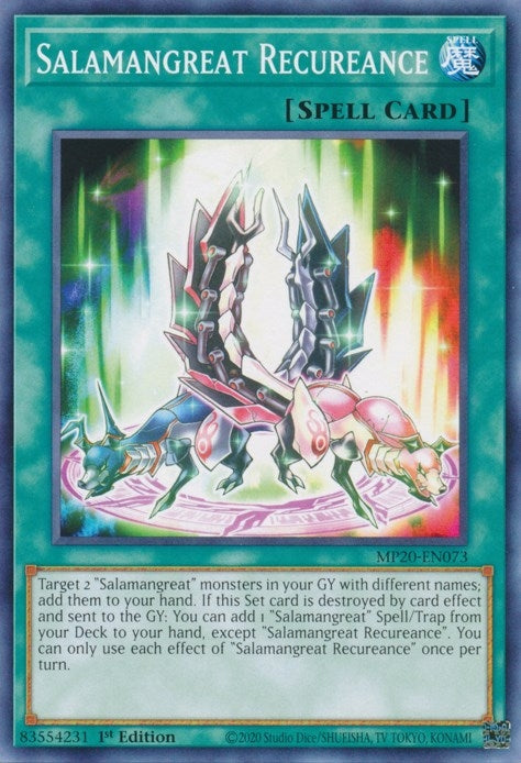 Image for Salamangreat Recureance (2020 Tin of Lost Memories) (MP20-EN073) - YuGiOh