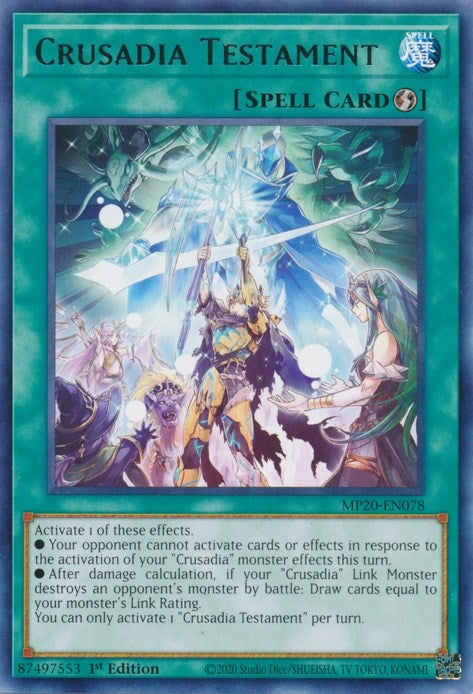 Image for Crusadia Testament (2020 Tin of Lost Memories) (MP20-EN078) - YuGiOh