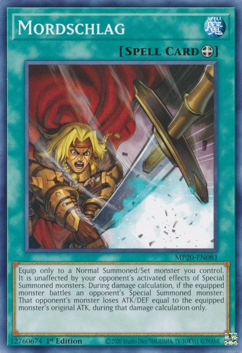 Image for Mordschlag (2020 Tin of Lost Memories) (MP20-EN081) - YuGiOh