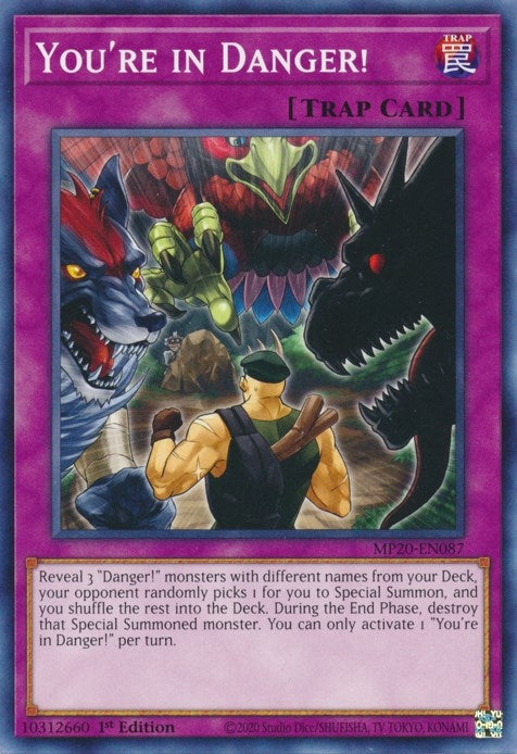 Image for You're in Danger! (2020 Tin of Lost Memories) (MP20-EN087) - YuGiOh