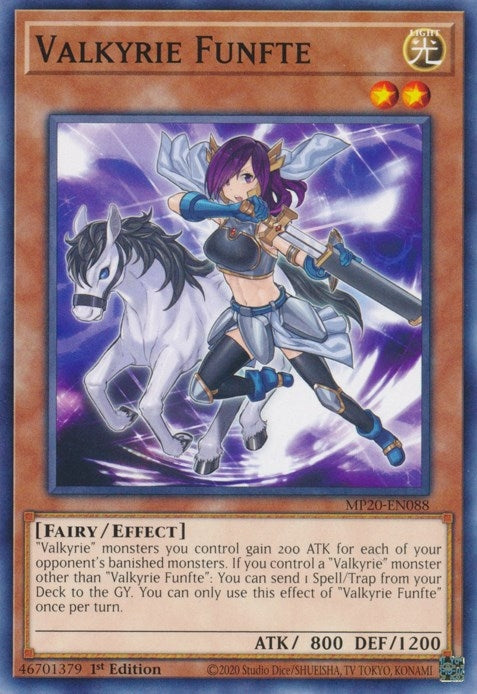 Image for Valkyrie Funfte (2020 Tin of Lost Memories) (MP20-EN088) - YuGiOh