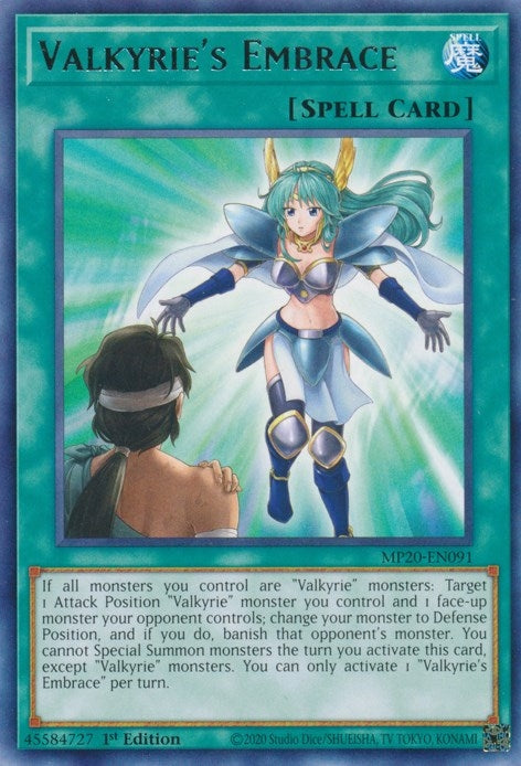 Image for Valkyrie's Embrace (2020 Tin of Lost Memories) (MP20-EN091) - YuGiOh
