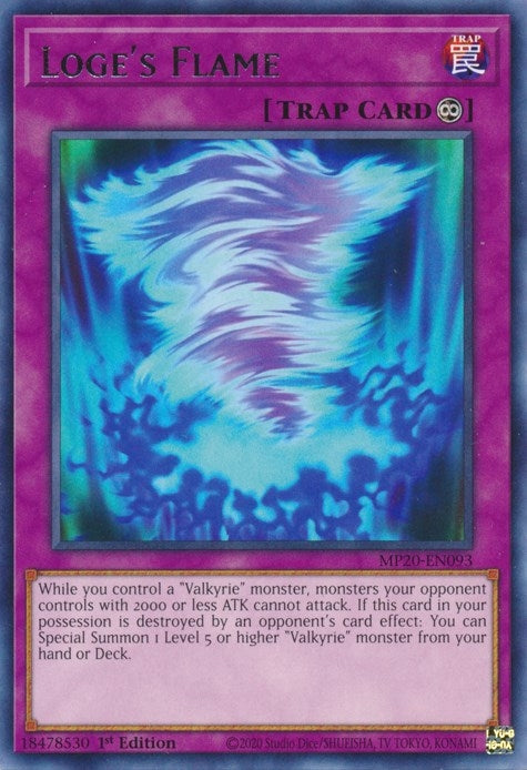 Image for Loge's Flame (2020 Tin of Lost Memories) (MP20-EN093) - YuGiOh