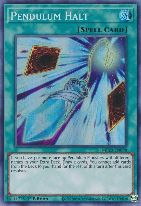 Image for Pendulum Halt (2020 Tin of Lost Memories) (MP20-EN098) - YuGiOh