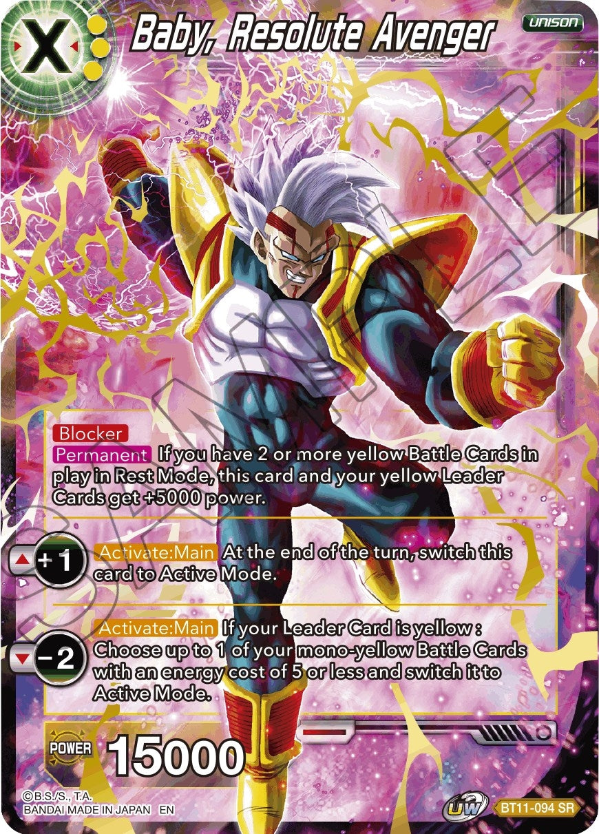 Image for Baby, Resolute Avenger (Vermilion Bloodline) (BT11-094) - Dragon Ball Super: Masters