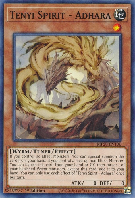 Image for Tenyi Spirit - Adhara (2020 Tin of Lost Memories) (MP20-EN106) - YuGiOh